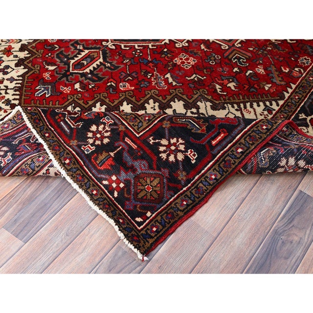 1960s Red Vintage Persian Heriz Rug | Chairish