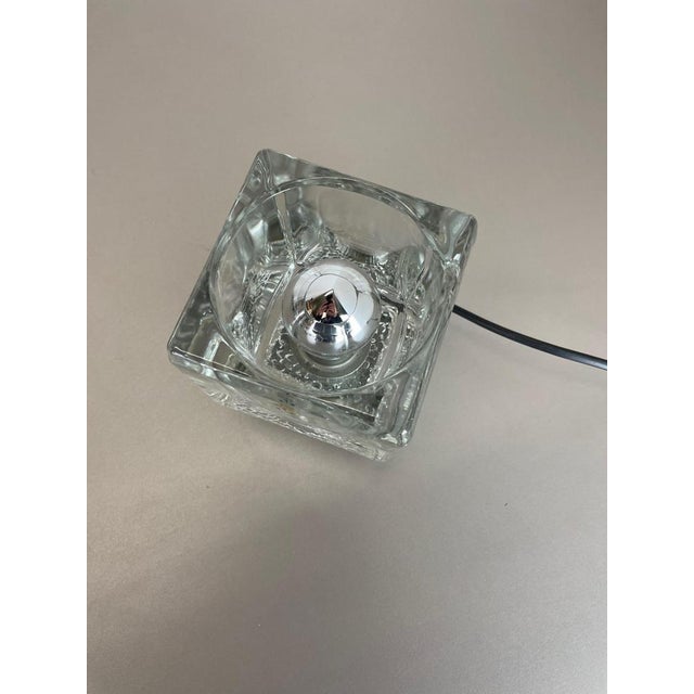 Ice Cube Glass Table Lights from Peill & Putzler, Germany, 1970s, Set of 2 For Sale - Image 10 of 17