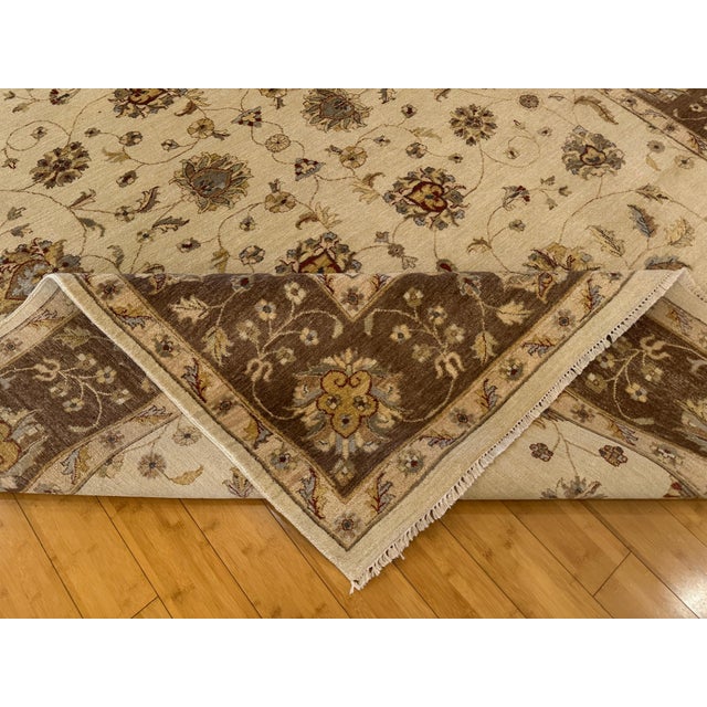 Textile Persian Kashan Style Oriental Area Rug 9x12 For Sale - Image 7 of 10