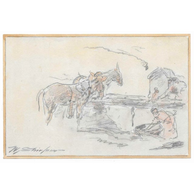 Traditional Antique Walter Shirlaw Spanish Painting For Sale - Image 3 of 3