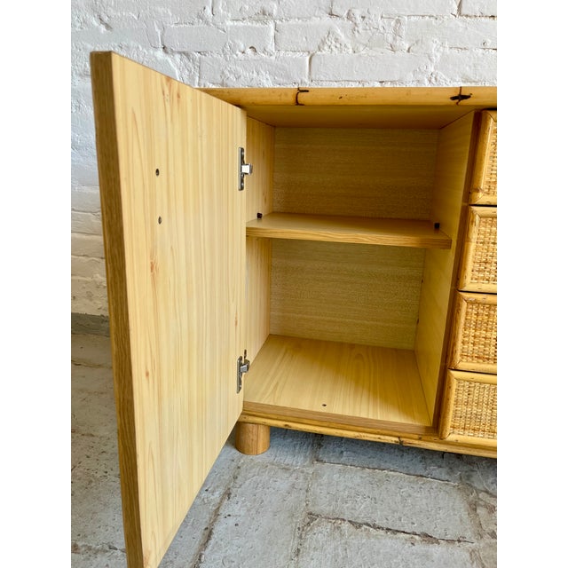 Vintage Italian Rattan Sideboard, 1970s For Sale - Image 12 of 16
