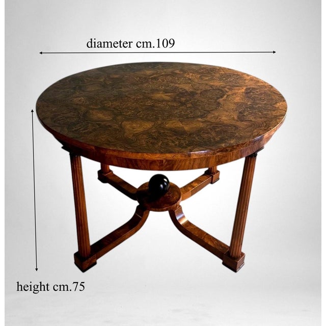 Late 19th Century Biedermeier Style Large Italian Round Table For Sale - Image 18 of 18