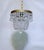 Vintage Hollywood Regency Brass Tiered Crystal Basket Chandelier For Sale - Image 11 of 11