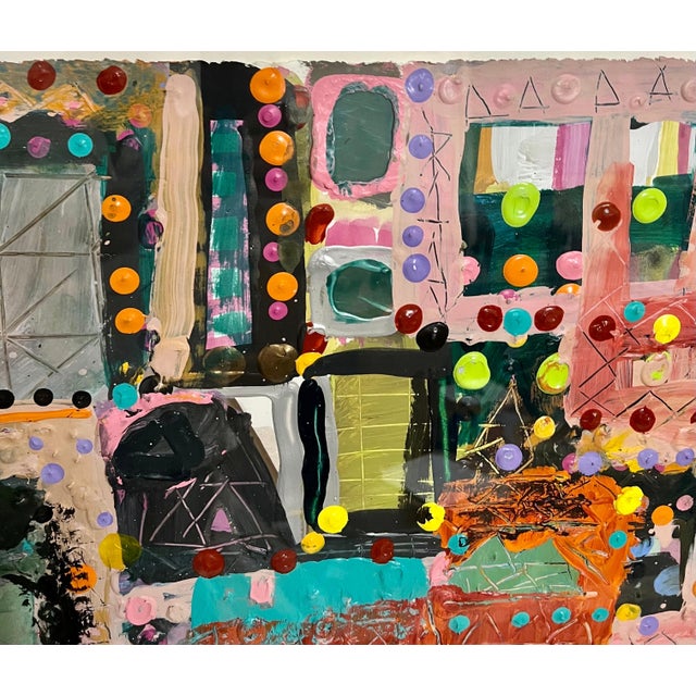 Contemporary Lynne Golob Gelfman, Abstract Expressionist 1980s Painting Miami Woman Modernist Lynne Golob Gelfman, c.1983 For Sale - Image 3 of 18