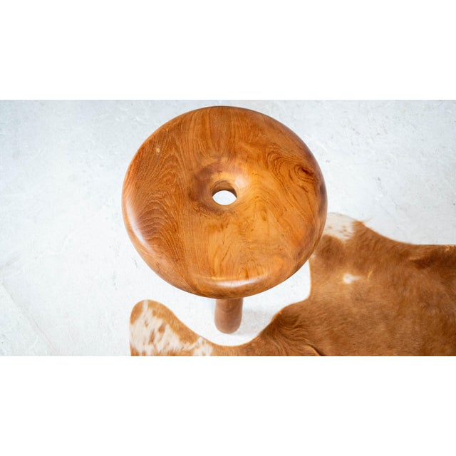 1970s Mid Century Artek Bertel Gardberg Style Wooden Stool For Sale In Boston - Image 6 of 12