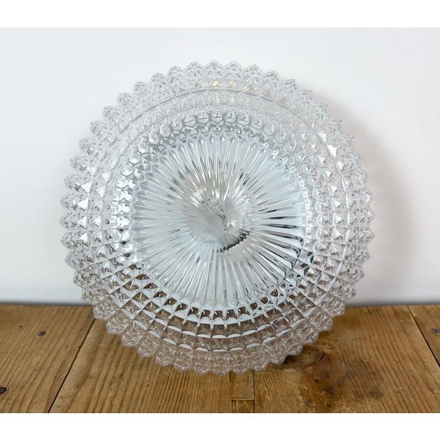 Vintage Industrial wall or ceiling lamp made in former Czechoslovakia during the 1970s-1980s. Was used in factory offices...