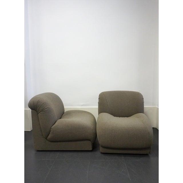 Vintage Italian Chairs by Doimo Salotti, 1970s, Set of 2 For Sale - Image 10 of 10