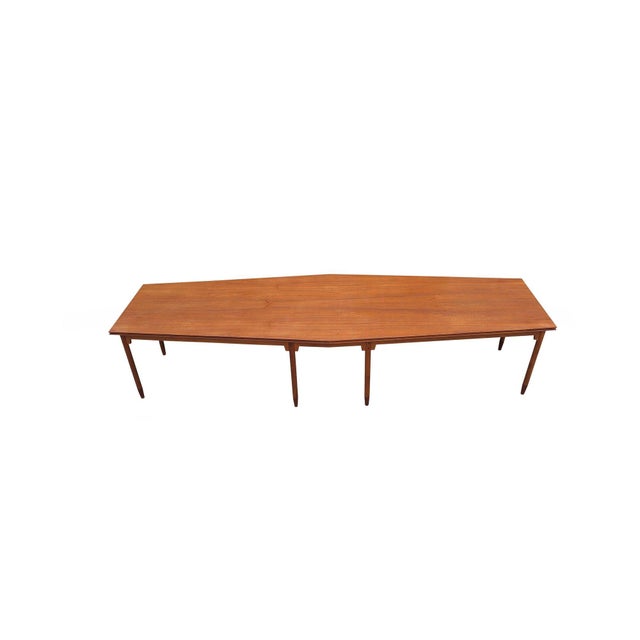Mid 20th Century Scandinavian Modern Banquet Restored Dining Table For Sale - Image 4 of 10