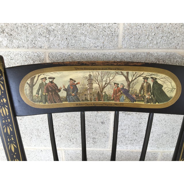 Nichols & Stone Ebonized Bicentennial Windsor Chairs Set of 4 Chairish