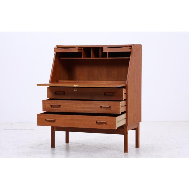 Vintage Danish Secretaire in Teak from Dyrlund For Sale - Image 6 of 18