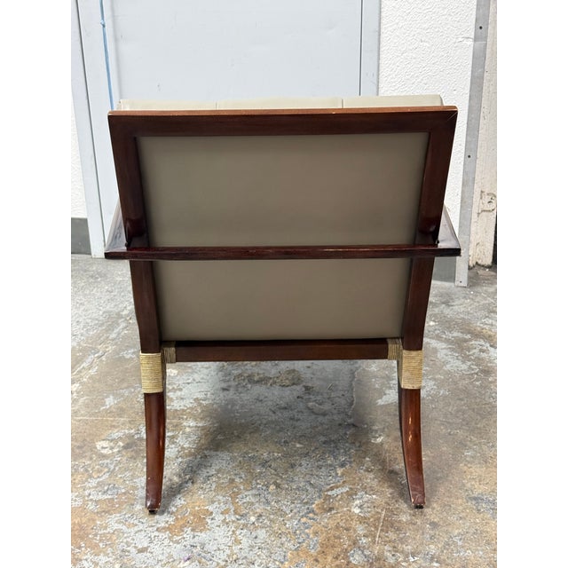 2010s Thomas Pheasant for Baker Athena Leather Armchair For Sale - Image 5 of 12