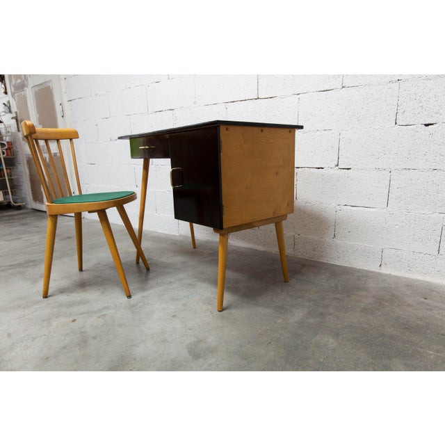 Baumann Desk and Chair, 1960s, Set of 2 For Sale - Image 10 of 18