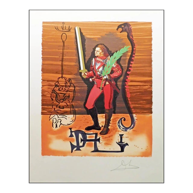 Salvador Dali "Christopher Columbus" Hand Signed Authentic Artwork For Sale