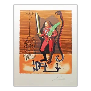 Salvador Dali "Christopher Columbus" Hand Signed Authentic Artwork