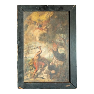 18th Century Continental European Painting, Martyrdom of a Saint, Italian School For Sale