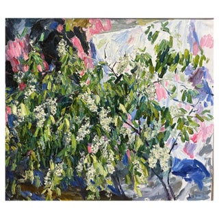 Georgij Moroz, Cherry Flowers, 1997, Oil Painting For Sale