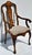 Late 18th Century Dutch Marquetry Mahogany and Upholstered Armchair Desk Chair For Sale - Image 4 of 9