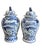 Coastal Blue & White Chinoiserie Koi Ginger / Temple Jars - A Pair For Sale - Image 4 of 6