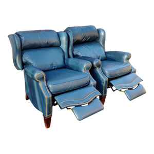 Experience Unmatched Comfort: A Pair of MotionCraft Full Grain Leather Recliners