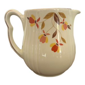 Vintage Hall China Jewel Tea Autumn Leaf Ceramic Pitcher Creamer