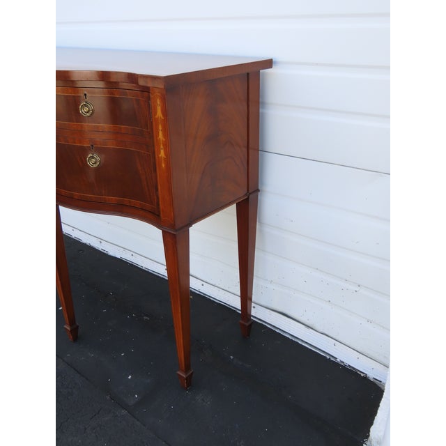 Karges Hepplewhite Style Inlay Long Sideboard Credenza Bathroom Vanity 6568 For Sale - Image 18 of 18
