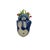 Blue Monkey Sculpture Large Porcelain With Faux Tulips Vintage Chinoiserie Decor For Sale - Image 8 of 8