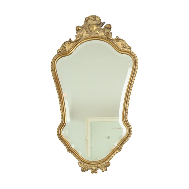 Faceted Gold Leaf Mirror from Deknudt, 1960s For Sale - Image 6 of 18
