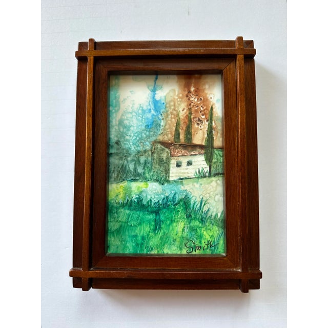 Nancy Smith Contemporary Signed Original Framed Landscape For Sale - Image 4 of 4