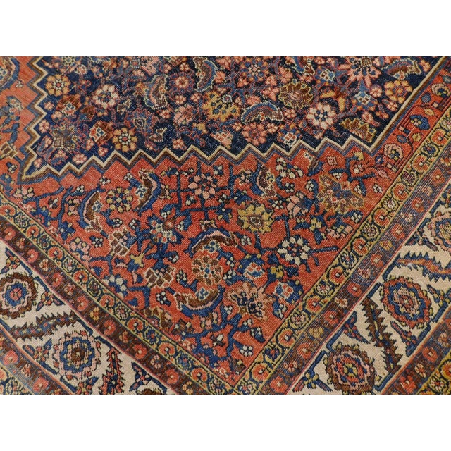 1900 - 1909 Antique Persian Bijar Rug. 5'6"x 9'2" For Sale - Image 5 of 13
