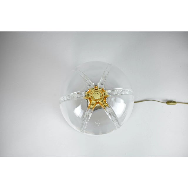 1970s Italian Mid-Century Modern Murano Glass Spherical Globe Table Lamp, 1970s For Sale - Image 5 of 8
