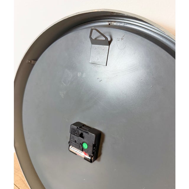 Large Grey Industrial Station Wall Clock from CTW, 1960s For Sale - Image 17 of 18