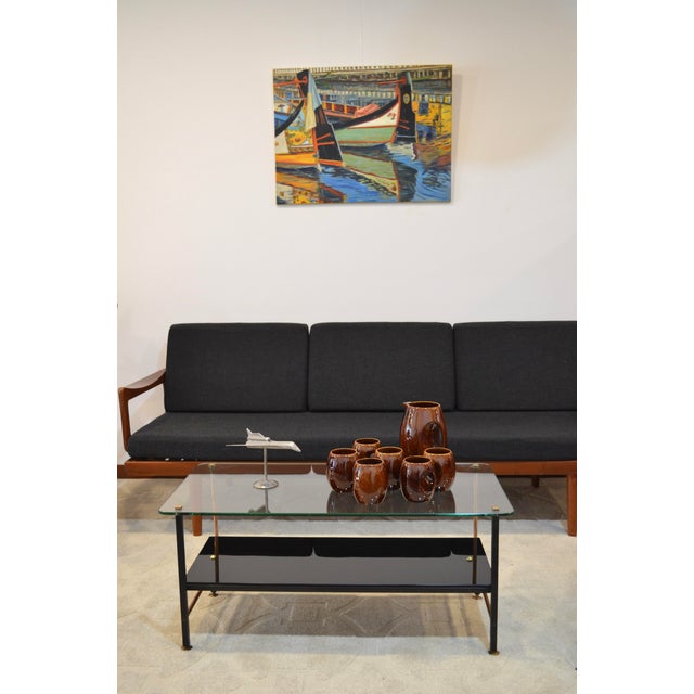 2000 - 2009 Aveiro Moliceiros, Boats, Portugal, 2002, Oil on Canvas For Sale - Image 5 of 7