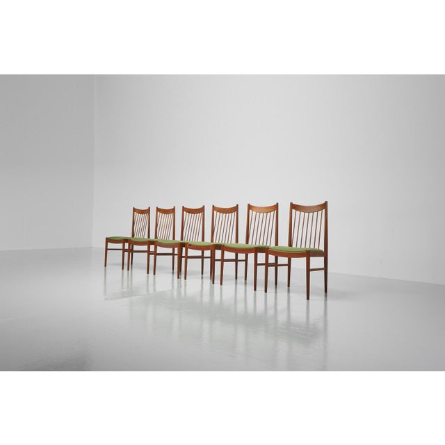 Arne Vodder Teak Dining Chairs Model 422 attributed to Arne Vodder for Sibast, Denmark, 1960s Set of 6 For Sale - Image 4 of 15
