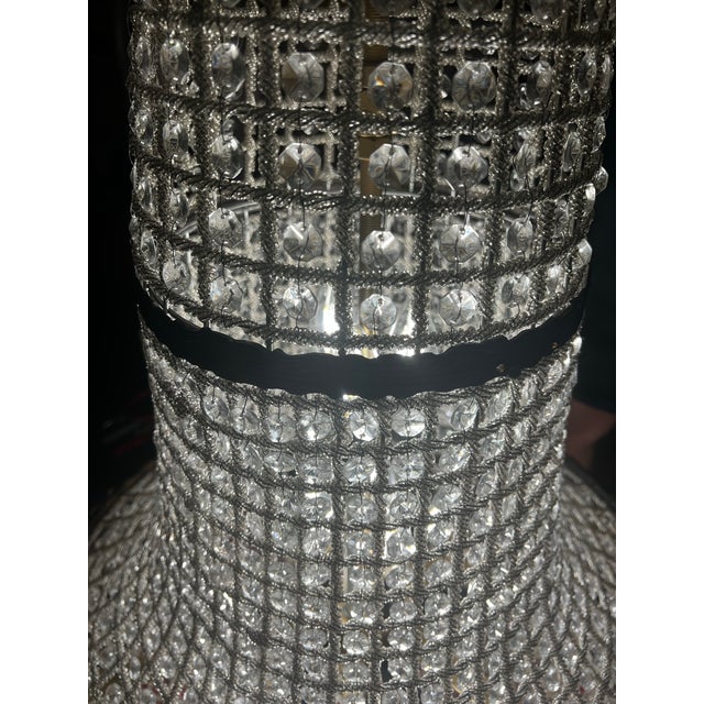 1970s 18 Light Dark Bronze Gazelle Double Tier Chandelier For Sale - Image 4 of 9