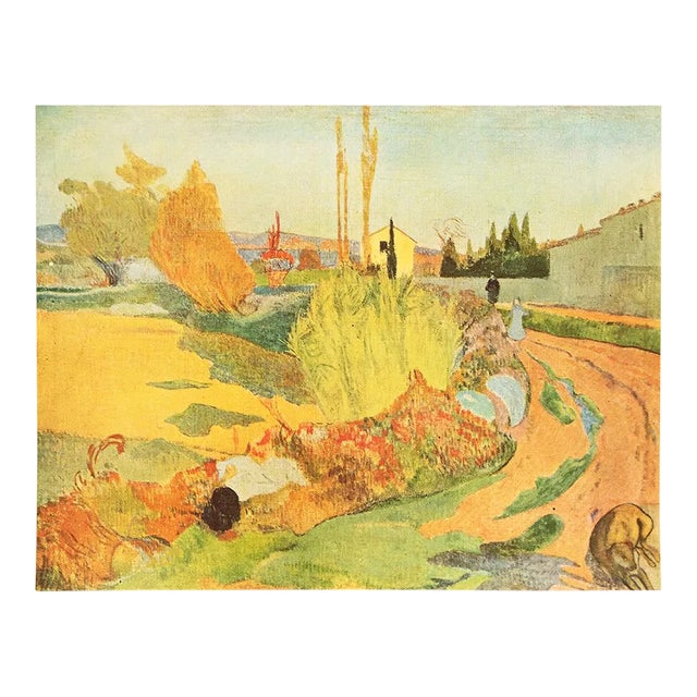 1949 After Paul Gauguin "Landscape in Brittany", First Edition Offset Lithograph For Sale
