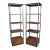 Pair of Henredon Acquisitions Iron & Mahogany Étagère Bookcases For Sale