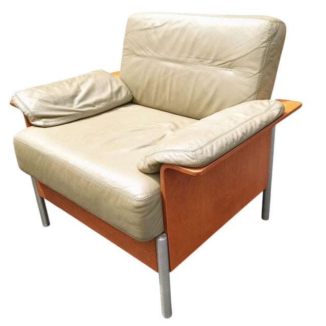 Keilhauer MCM Chair a Masterclass in Material Harmony, Seamlessly Blending Classic Luxury/ Industrial Edge. For Sale - Image 11 of 12