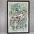 For consideration is a spectacular triptych collection of three (3) matching original mid-century mixed-media paintings by...