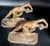 This amazing pair of book ends feature dancing nude women in an art nouveau style in cast iron. Plated in copper, there...