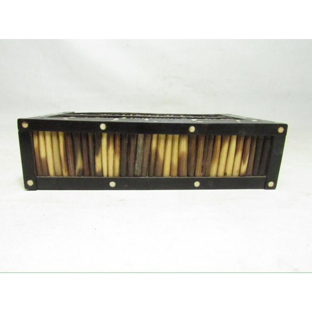 Anglo Indian Antique Anglo Indian Porcupine Quill Pencil Box For Sale - Image 4 of 12