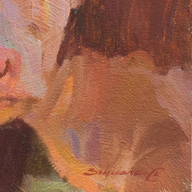 Signed lower right, 'Schwark' for Mary Beth Schwark (American, 1954-2001) and painted circa 1990. Additionally signed,...