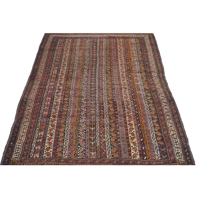Antique Afshar Rug 4'0'' x 6'2'' For Sale - Image 12 of 12