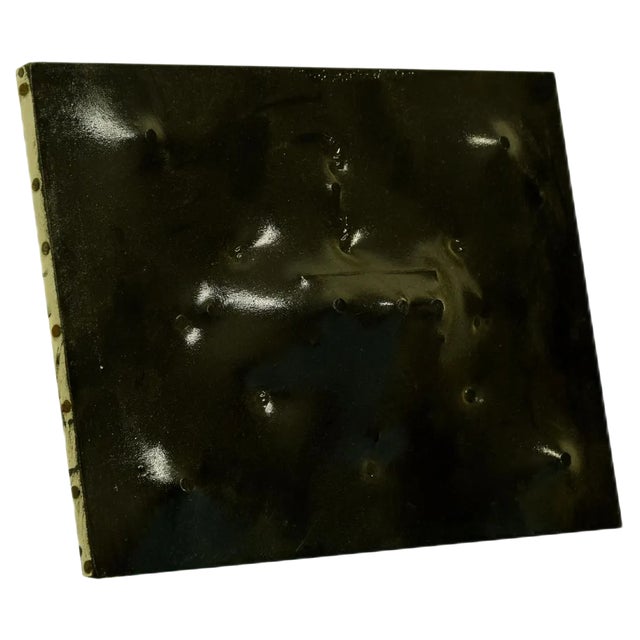 Extroversion on Black - Enamel on Canvas by Giorgio Lo Fermo - 2016 2016 For Sale