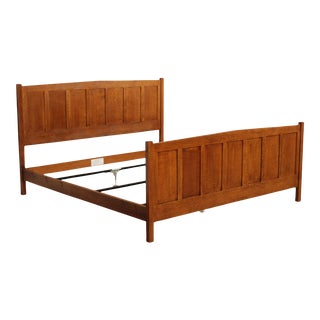 Stickley Mission Collection Oak King Size Panel Bed For Sale