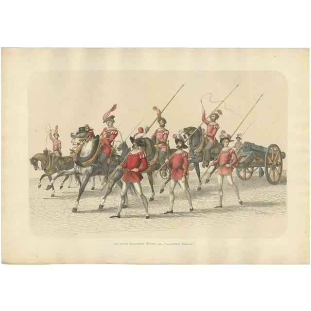 Swiss Victory Parade, 1855, Paper For Sale