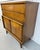 Mid-Century Modern Mid-Century Modern United Diamond Walnut High Chest For Sale - Image 3 of 9
