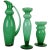 Green Glass from Orrefors, Sweden, Set of 3 For Sale - Image 10 of 10