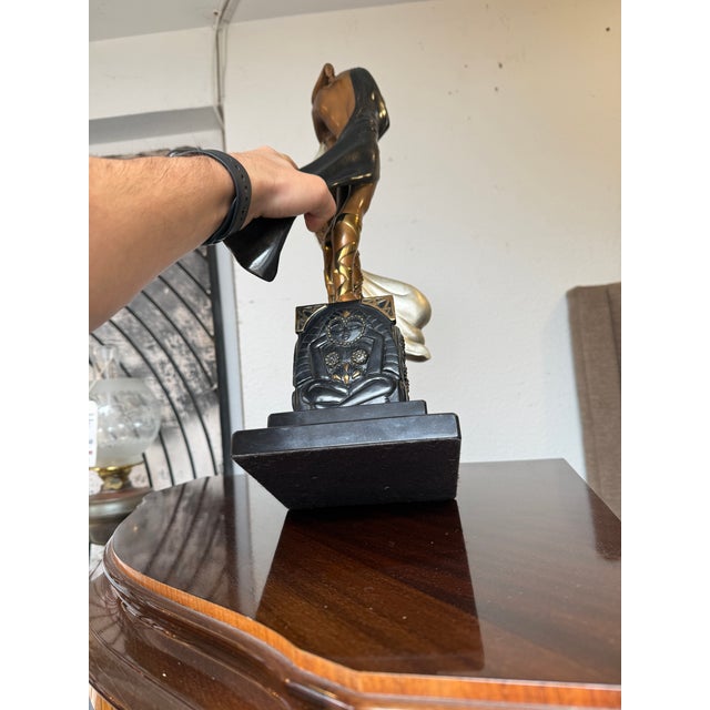 Bronze Erté, Romain De Tirtoff (1892–1990) "Lovers and Idol" Bronze Sculpture For Sale - Image 8 of 12