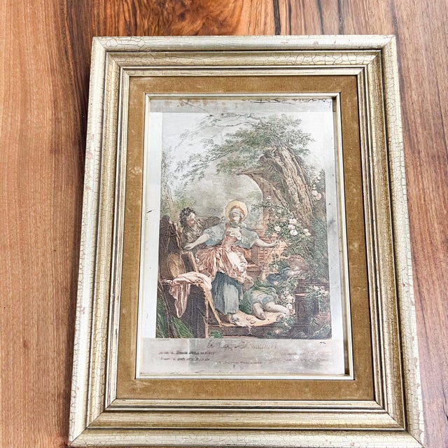 French Art Silverplate: Le Colin-Maillard Etching Jacques Firmin Beauvarlet For Sale - Image 11 of 11