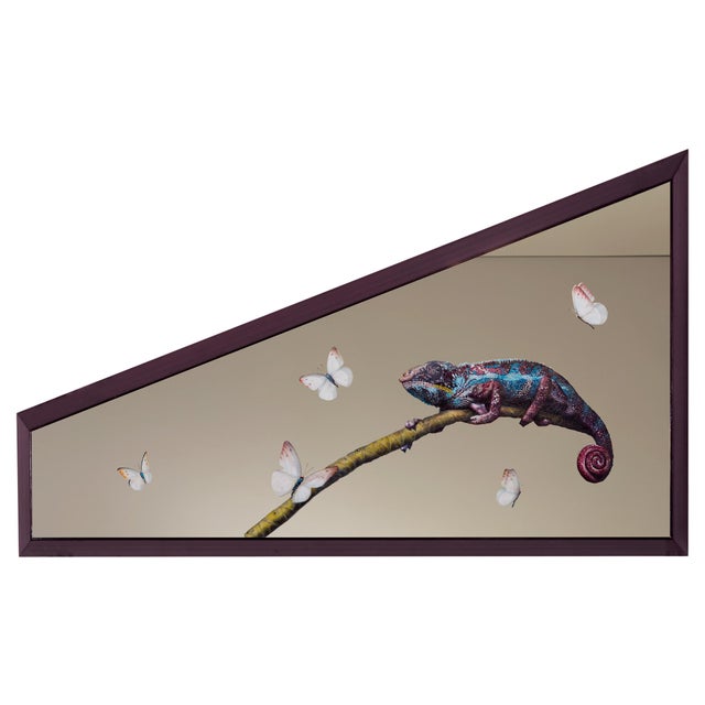 Early 21st Century Giuseppe Caiafa, Sussurri Sfumati Figurative Painting, Oil on Mirror, 2024 For Sale - Image 5 of 5